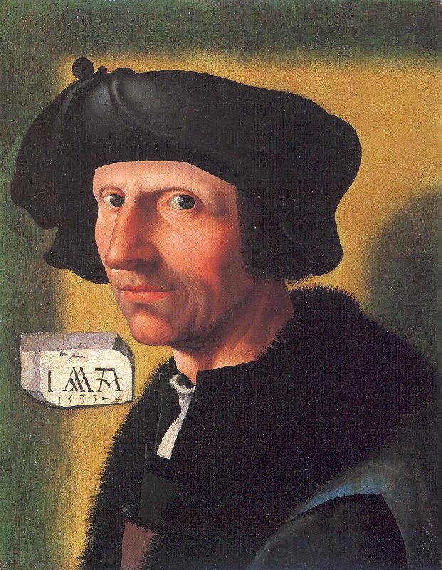 Oostsanen, Jacob Cornelisz van Self-Portrait Spain oil painting art